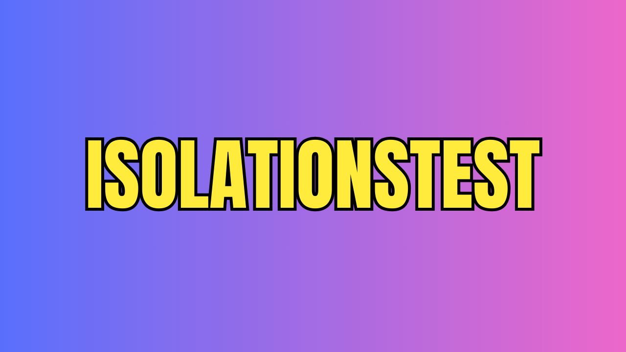 Isolationstest