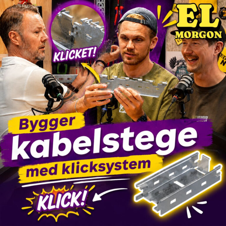 #58 ELMORGON – Bygger kabelstege i studio | Batterier, hur ska jag tänka? | KLASSKAMPEN del 4