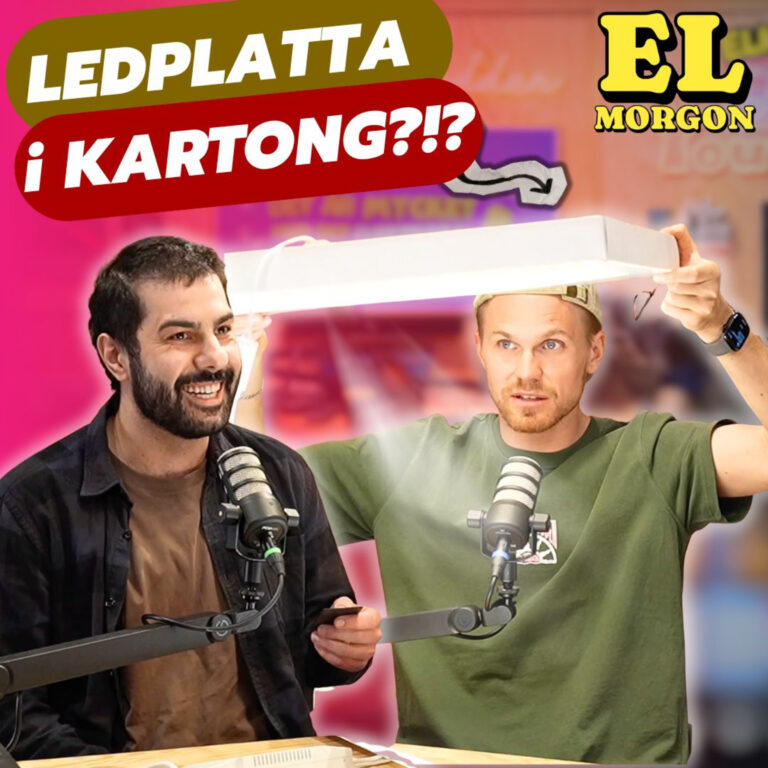 #57 ELMORGON – Ledplatta i kartong? | Klasskampen del 3 | Spark, drömmen för elektriker?